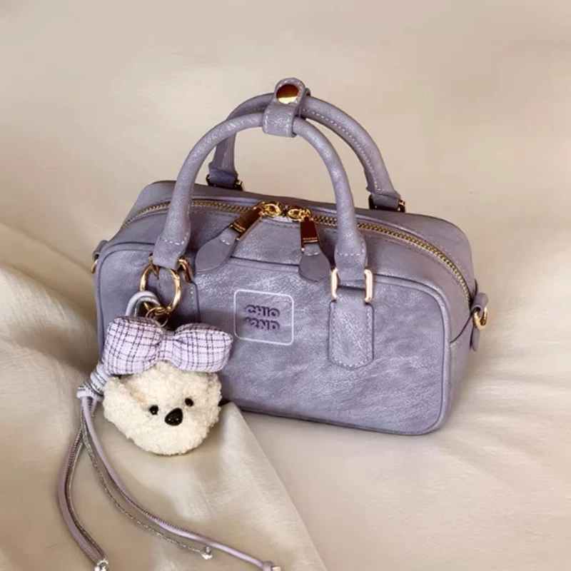 

Стильная женская сумка через плечо, простая большая сумка на плечо, сумка-тоут с регулируемым ремнем, универсальная сумка-боулинг с несколькими отделениями