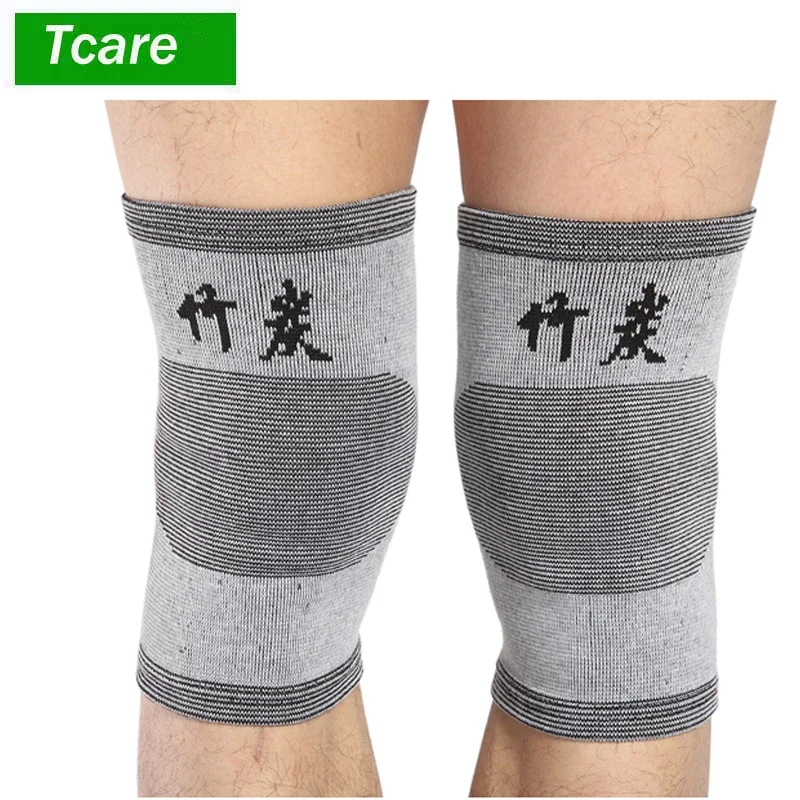 

Tcare 1Pair Fashion Bamboo Charcoal Knee Wrap Support Elastic Brace Patella Sport Pad Elastic Kneecap Canions Genouillere Sports