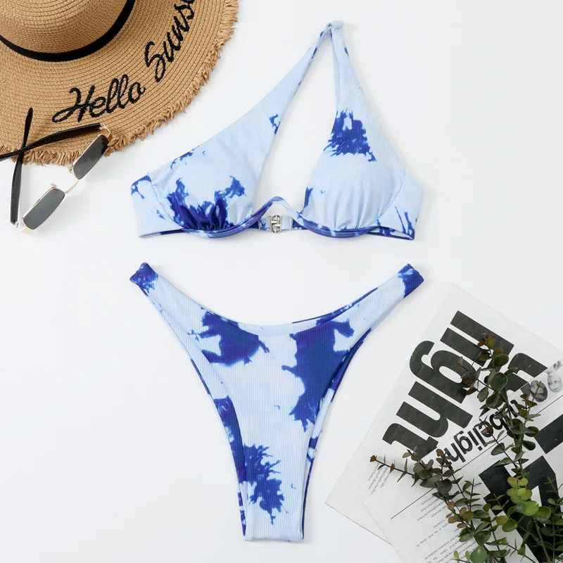 Sexy Print-Bikinis 2025, Badeanzüge, Damen-Bademode, Push-Up, weiblich, Strand, Badebekleidung, Badeanzüge, brasilianisches Bikini-Set, Pool-Badende