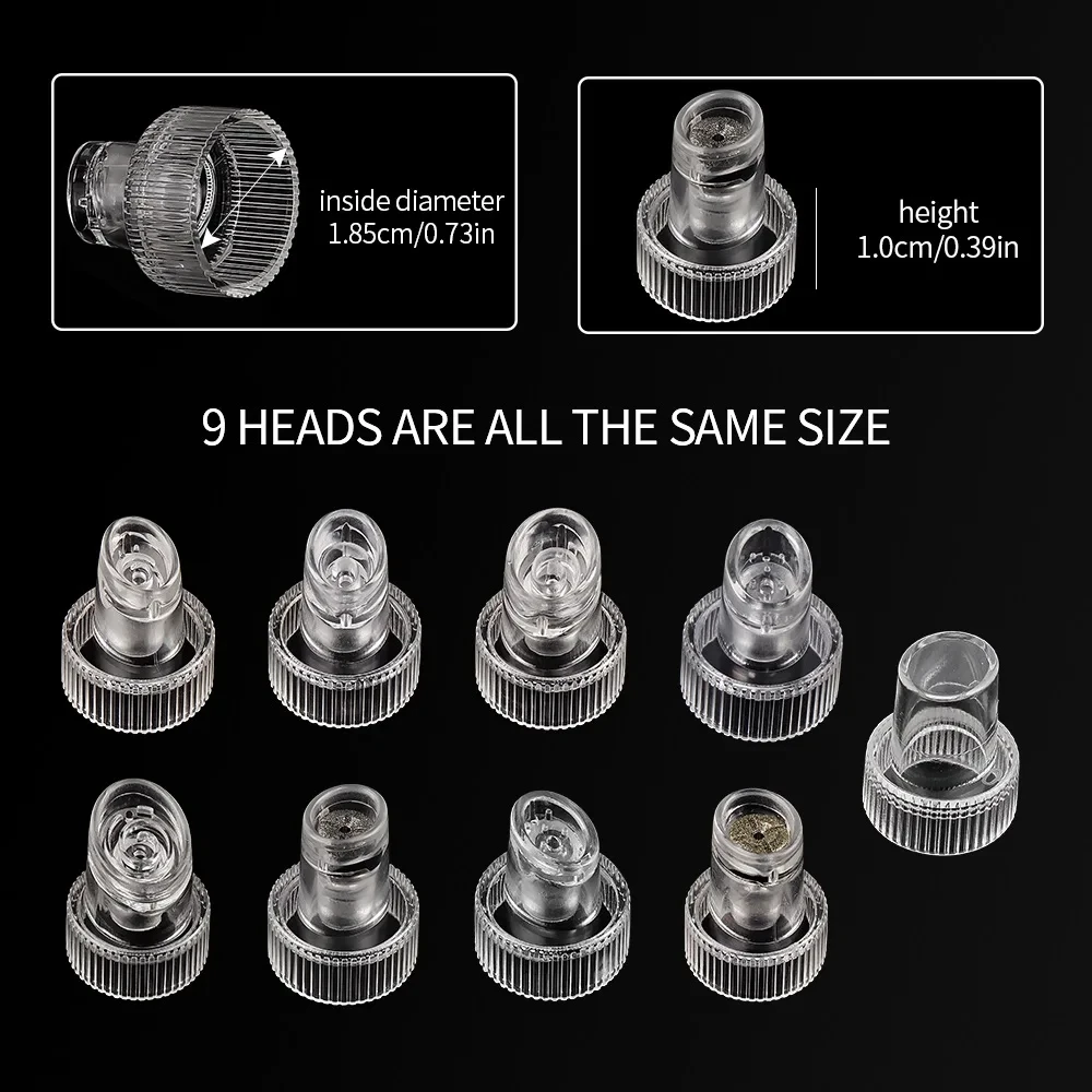 45pcs Facial Hydra Dermabrasion Tips Head Replacement For H2O2 Water Oxygen Jet Peel Microdermabrasion Accessories