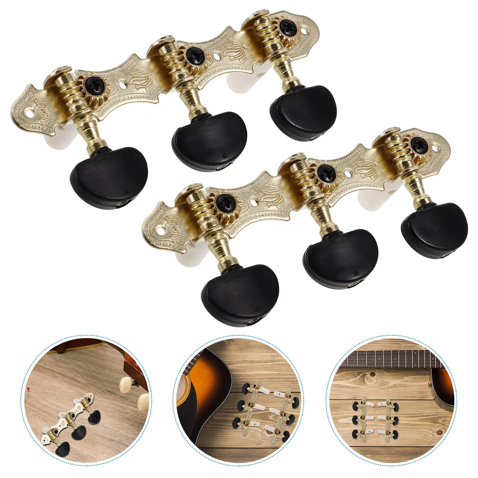 

1Set Guitar Tuning Pegs Classical 3l3r Locking Tuners Precision Machine Head Knobs String Pegs Metal Acoustic Electric Guitar