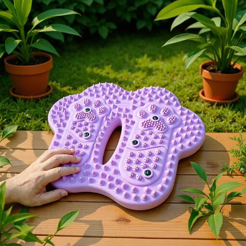 Multi-Function Magnetic Stone Foot Mat, New Non-Slip Inflatable Foot Stepper, Household Acupoint Massager for Foot Care