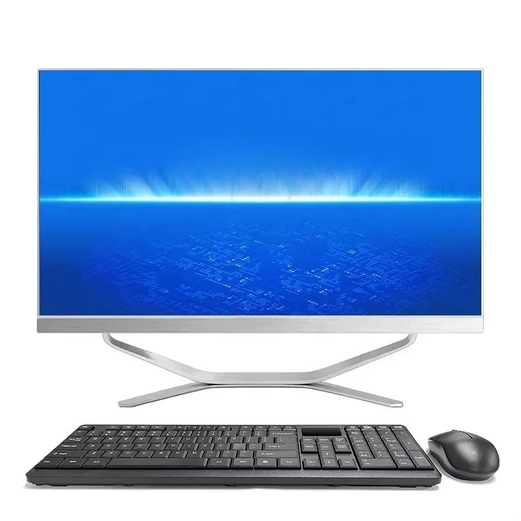 Super Cheap 23.8  All-In-One PC Desktop 165HZ Gamer Office Matx Motherboard 8GB Memory Capacity Barebone Monoblock Computer