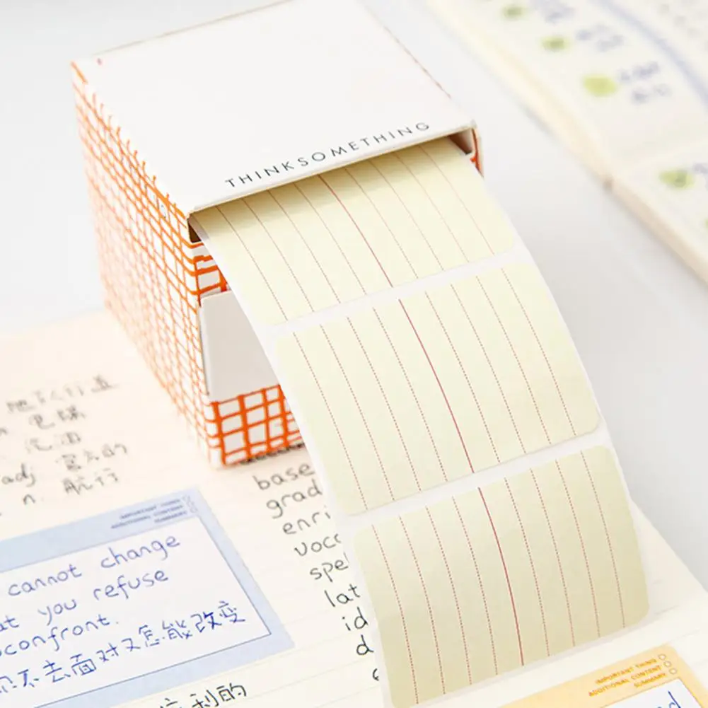 Школьный стикер для заметок, стикеры для заметок, рулон рулона чернильной бумаги, стикеры для заметок, стикеры для заметок для студентов