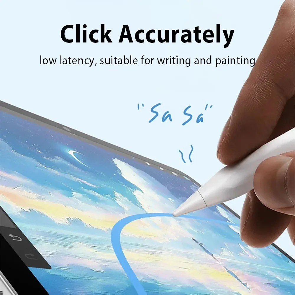 For Apple Pencil For iPad A16 10th Generation Pro 12.9 Air 13 11 M3 2025 M4 Air 6 4 5 8th 9th Mini 7 10.9 Stylus Pen Accessories