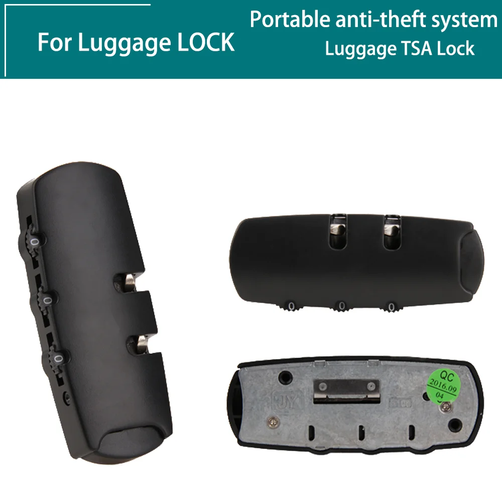 TSA Approved Luggage Padlock Accessories Sturdy Combination Lock with Steel Cable Easy Reset Travel Safe and Secure