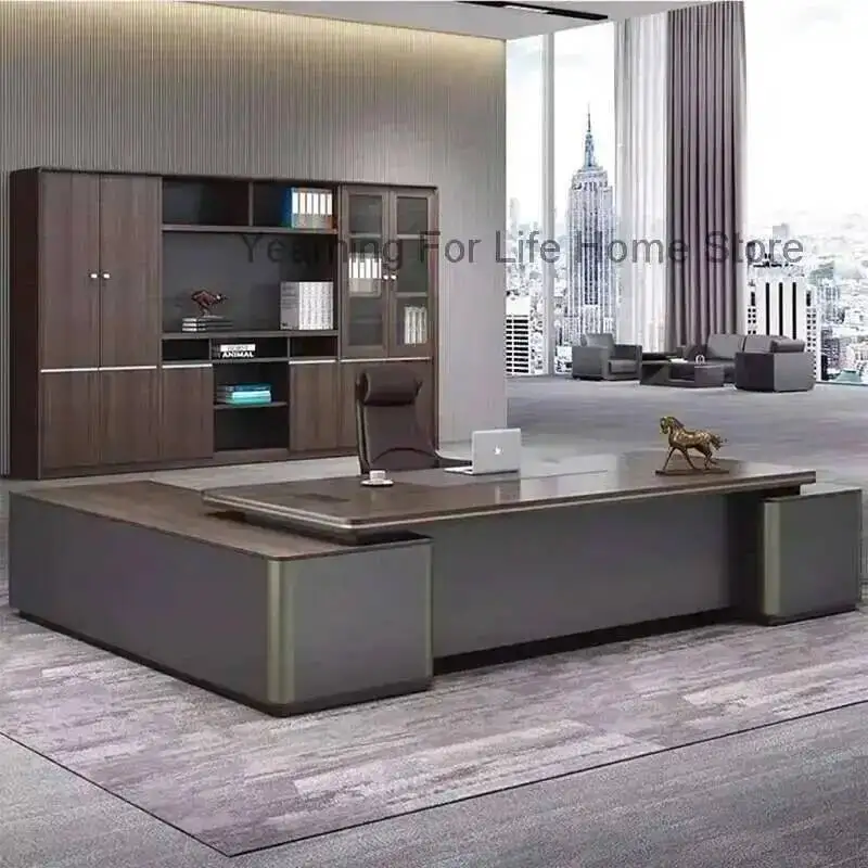 

Executive Sockets Cable USB Luxury Standing Desk Organizer Modern Chair Office For Computer Accessories Furniture