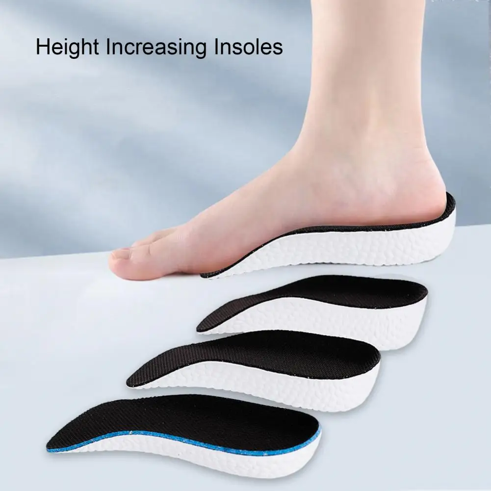 2 Pairs Booster Insole Orthopedic Height Insoles Arch Support Heightening Insoles Inserts for Women Men