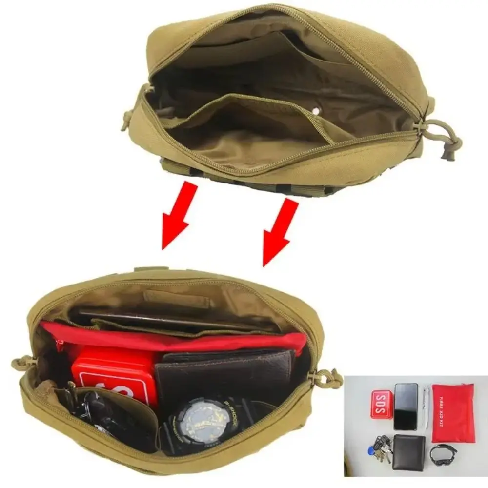 

Waist Pack EDC Pouch Utility Organizer Tools Accessories EDC Organizer Bags Zipper Closure Nylon Material EDC Sundry Bag