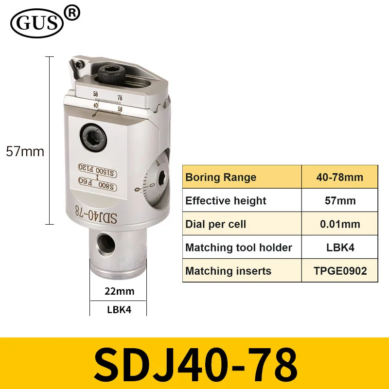 SDJ Fine Boring head SDJ20-SDJ68 SDJ114 Adjustable Boring Tool Holder Lathe Bore LBK1/2/3/4/5/6 LBK CKB CNCEngraver Collet chuck