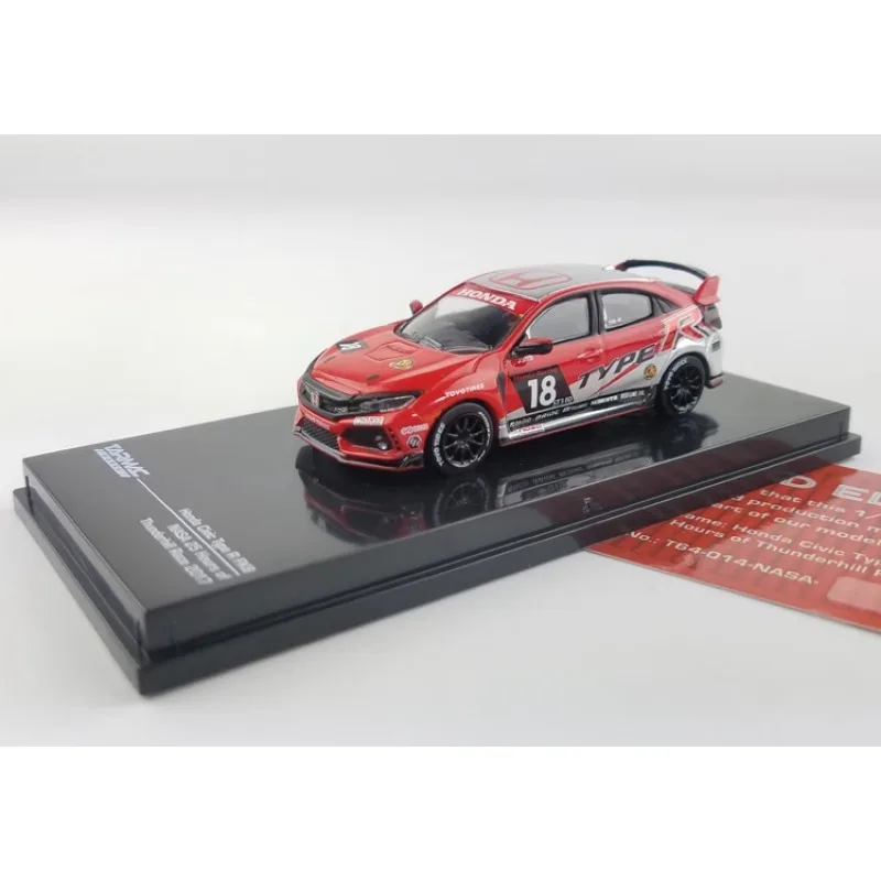 

Tarmac масштаб 1:64 литая модель из сплава Civic Тип R FK8 НАСА 2017 Фото Модель классическая фотография подарок статический дисплей