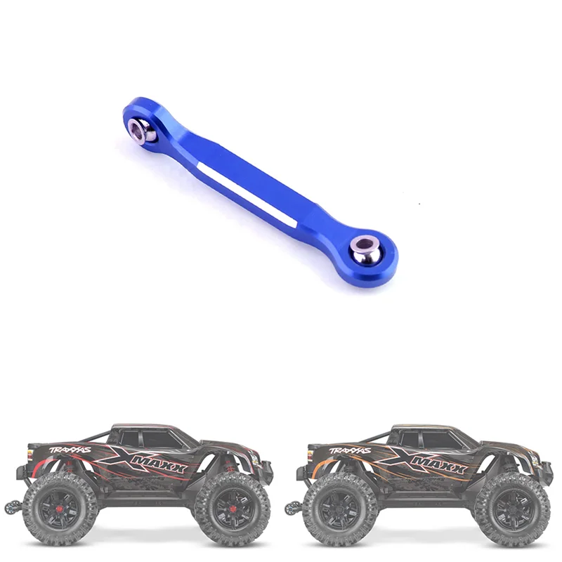 

A13Q-2X Aluminum Alloy Steering Servo Linkage Tie Rod For 1/5 Traxxas X-Maxx Xmaxx 6S 8S RC Monster Truck Upgrade Parts,Blue