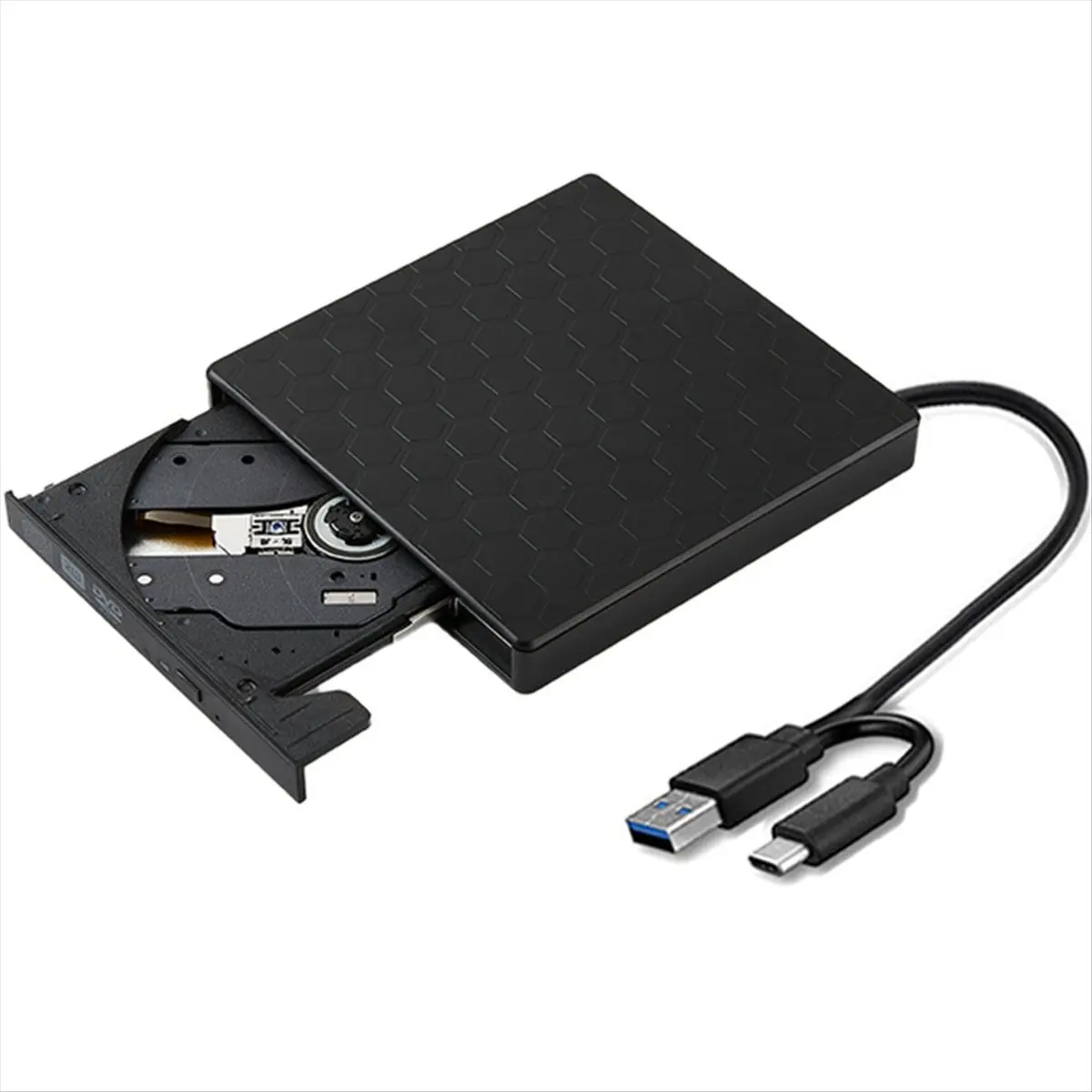 A40I 2in1 USB3.0 C سليم خارجي DVD RW CD الكاتب محرك الموقد قارئ لاعب محركات الأقراص الضوئية لأجهزة الكمبيوتر المحمول DVD الموقد #5