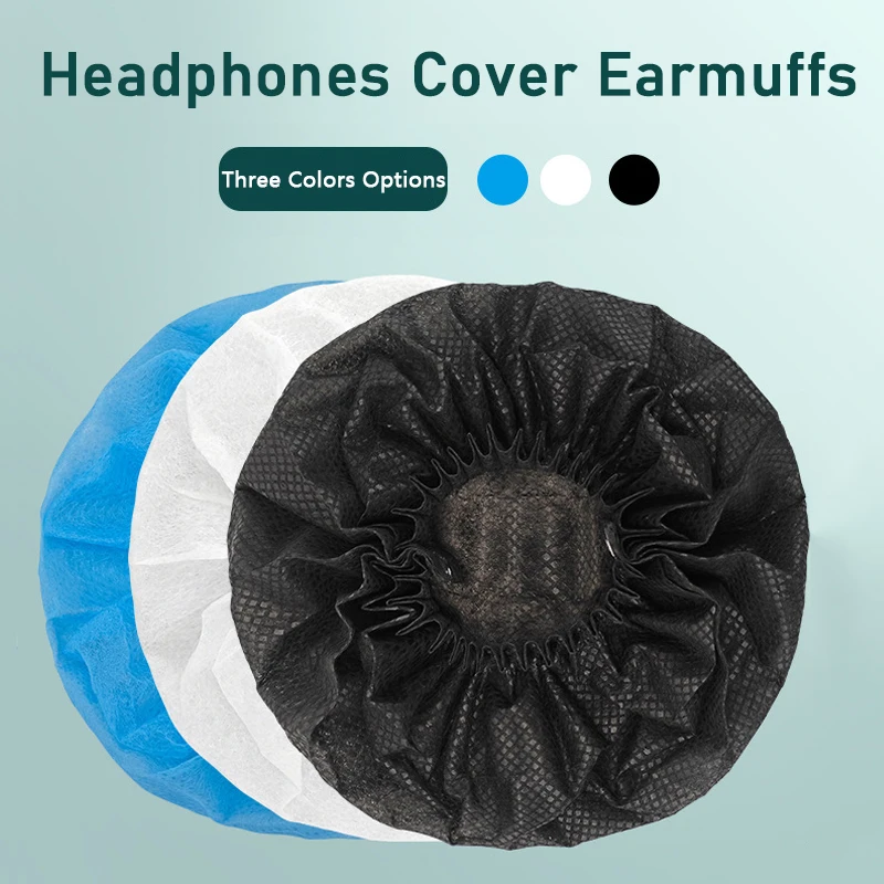 1 Pair/100Pcs Headphones Replacement Cover Earmuffs Non-woven Cover Earmuff Cushion with 50MM 55 60 65 70 75 80 85 90 95 100 105