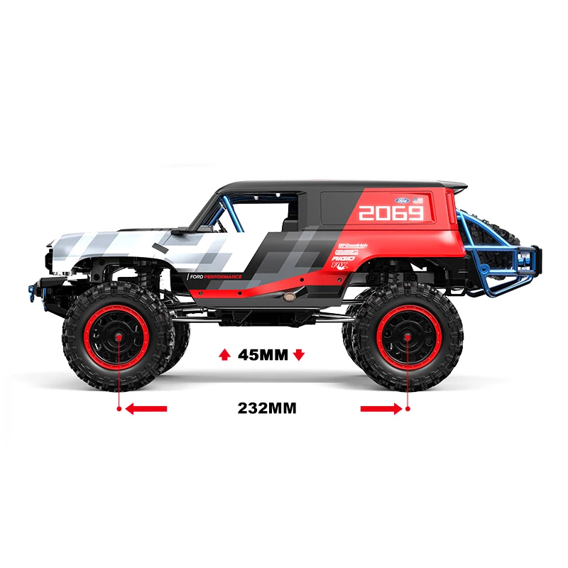 2025 جديد MJX H12P فورد برونكو R 1/12 RC 4WD محاكاة على الطرق الوعرة تسلق السيارة 2.4G التحكم عن بعد لعبة الكبار للأطفال #5