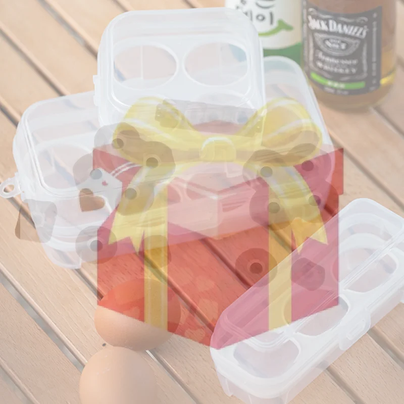 Outdoor Shockproof Egg Box Storage Box, Portable Camping Shatterproof Egg Tray, Home Plastic Protection Box, Travel Shatterproof