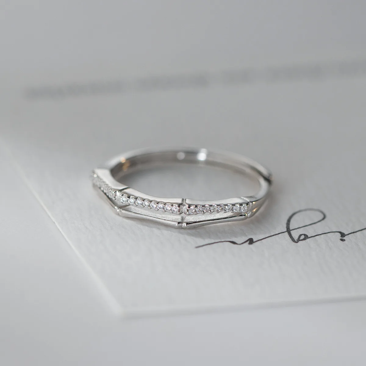 

Стерлингового Серебра 925, циркон, бамбук, штабелируемые кольца для женщин, пара, дизайнерские ювелирные изделия, винтажные свадебные украшения, Argent 925