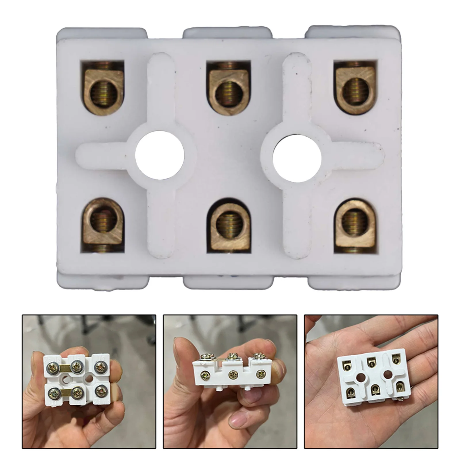 1pcs Single-phase Terminal Connection Box 220V For Motor Capacitor Protection Plastic Electrical Housing Tool Part 43x33mm