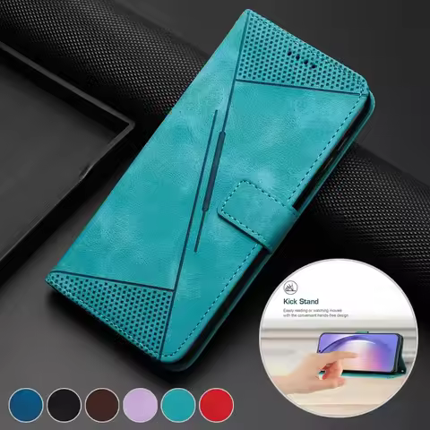 Wallet Card Slot Magnetic Flip Leather Case For Samsung Galaxy A06 A15 A16 A35 A36 A55 A56 S25 Edge S24 Ultra S23 S22 S21 S20 FE