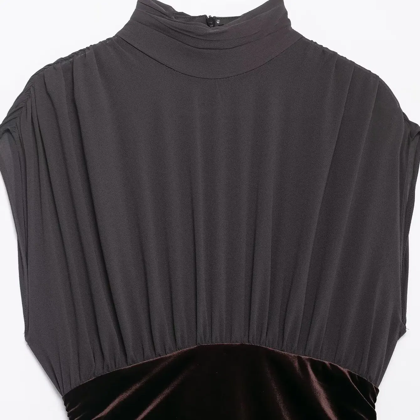 Kaslead nova feminina veludo retalhos em camadas decoração ort dr faionable saia de fadas sle scela gola alta dr