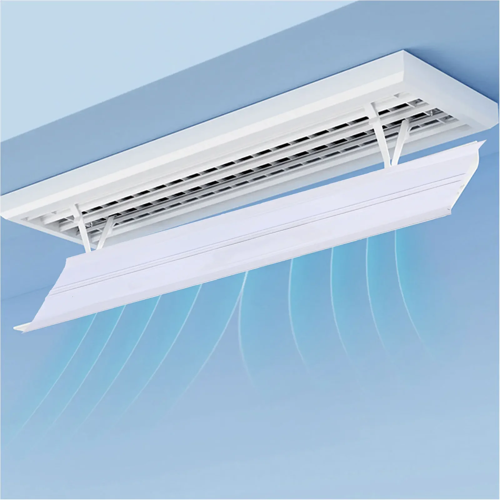 Adjustable Air Deflector Retractable Air Conditioner Wind Outlet Baffle Anti Direct Blowing Quick And Easy Installation