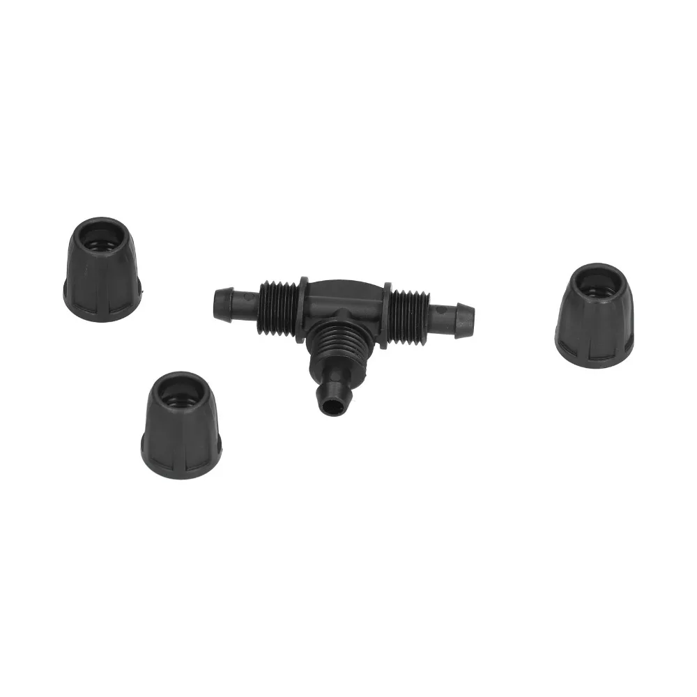 20PCS Plastic Drip Irrigation Tee Connector Lightweight Good Sealing 5/16 Inch Drip Tee Black Easy Installation