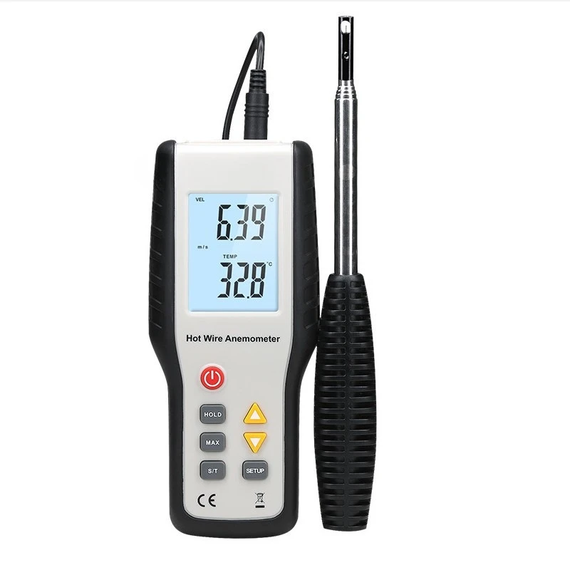 

Thermal Anemometer HT-9829 High Precision Digital Display Hot-wire Anemometer Air Volume Wind Speed Tester