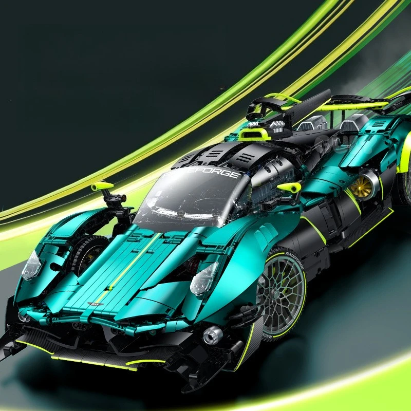 

GULY 10658 Creative 1:8 RC Race Car Supercar Building Blocks Motor Sports Race Car Model DIY Assembly Bricks Toys for Boys Adult
