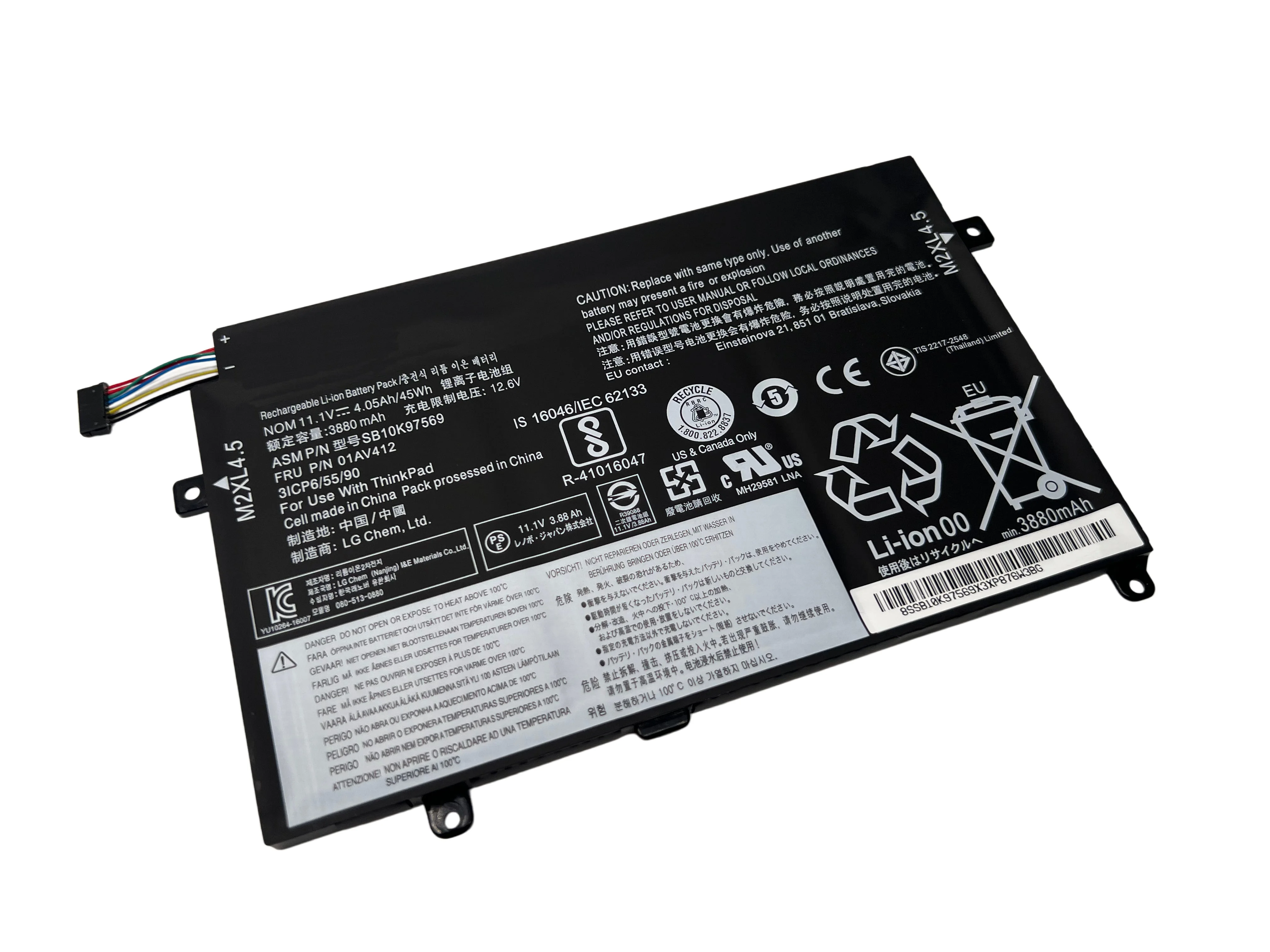 New 01AV411 01AV412 Laptop Battery For Lenovo Thinkpad E470 E470C E475 TP00083A Series SB10K97568 SB10K97569 SB10K97570 01AV413