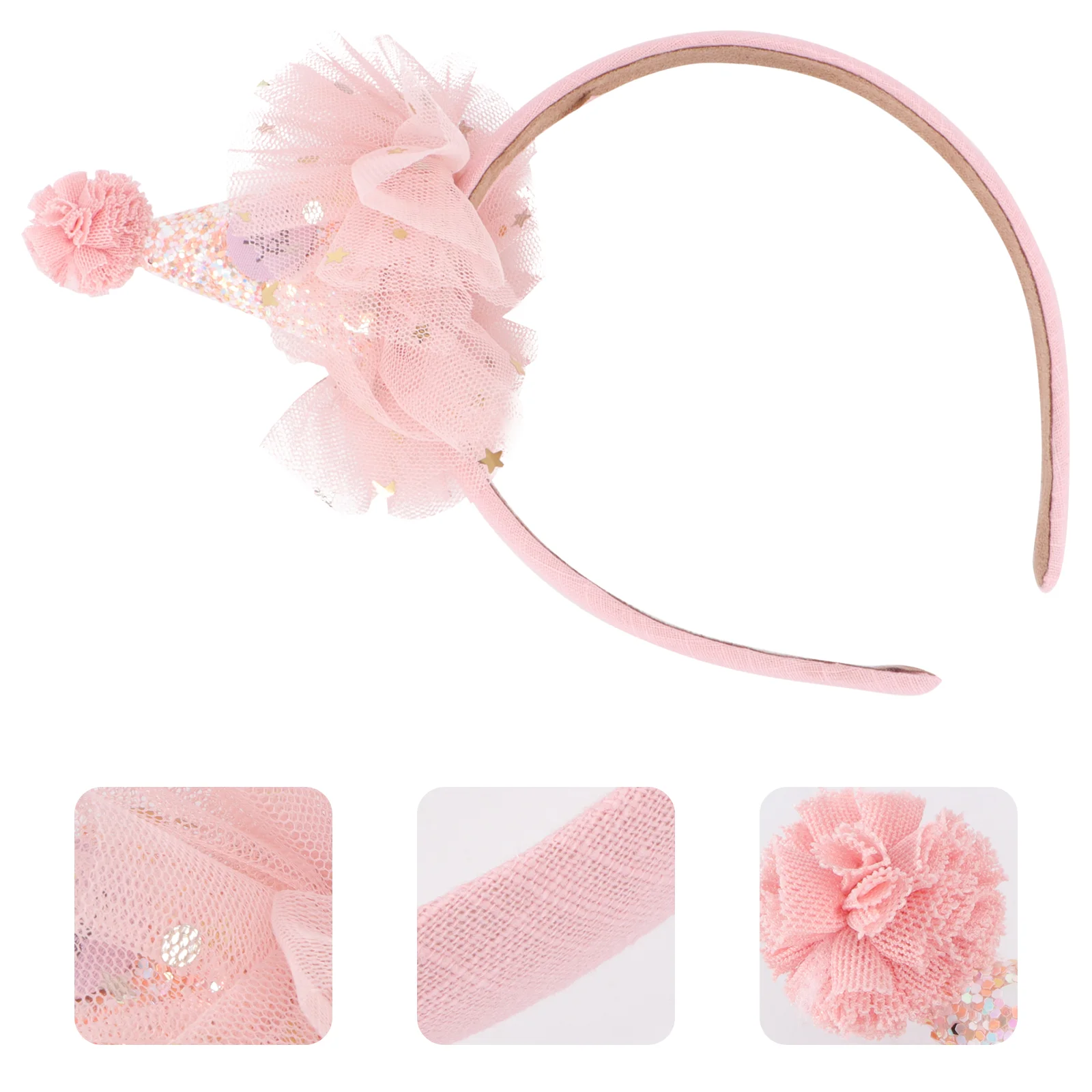 

Headband Birthday Hat Hair Hoop Decoration Princess Headdress Party Props Plastic Headwear