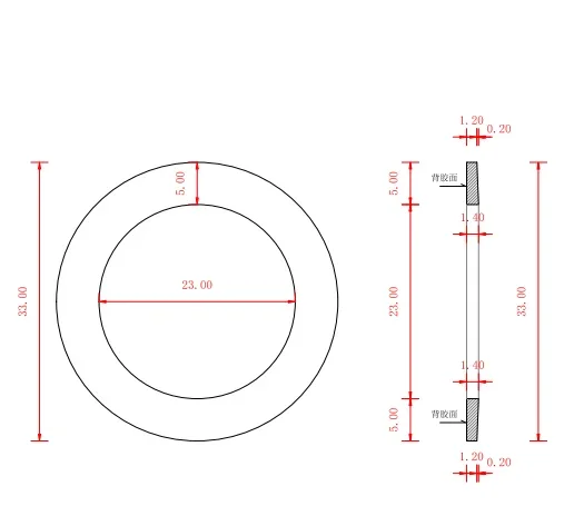 1pc For Sony D5m tc-d5m tape recoder Leading Flywheel Rubber Gasket T-Type idle Wheel Rubber Gasket