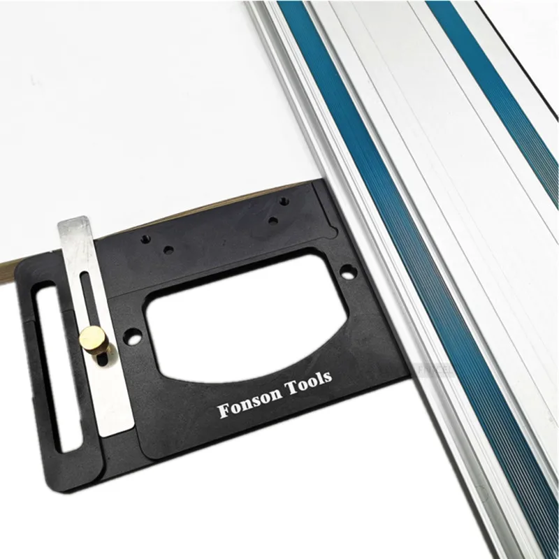 90° Angle Stop for Festool and Makita Rails ,Woodworking Track Saw Square Guide Rail Clamp Right Angle Positioning Plate