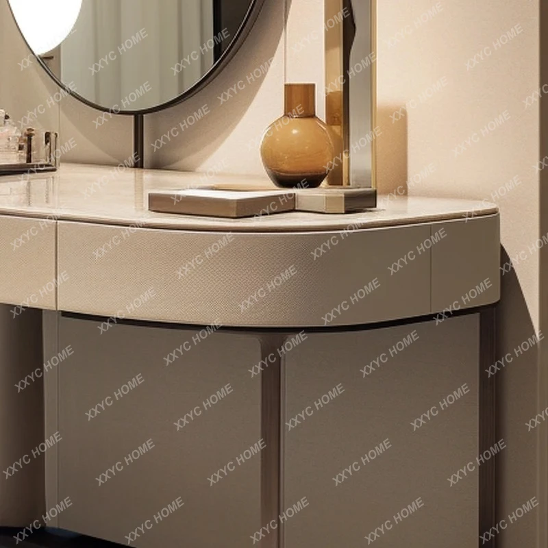 Penteadeira luxuosa leve, quarto simples, penteadeira moderna, penteadeira sofisticada