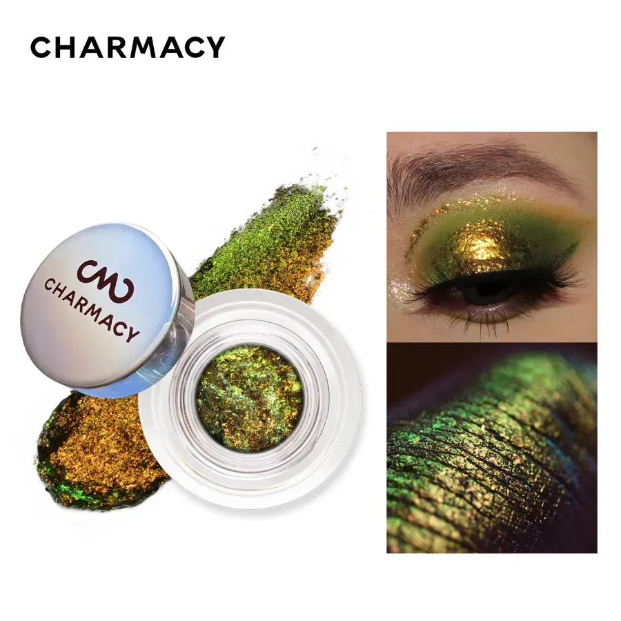 CHARMACY Light Change Series Gel Eyeshadow Cream Moisturizing Shiny Cut-off Eye Makeup Chameleon Eyeshadow Cream