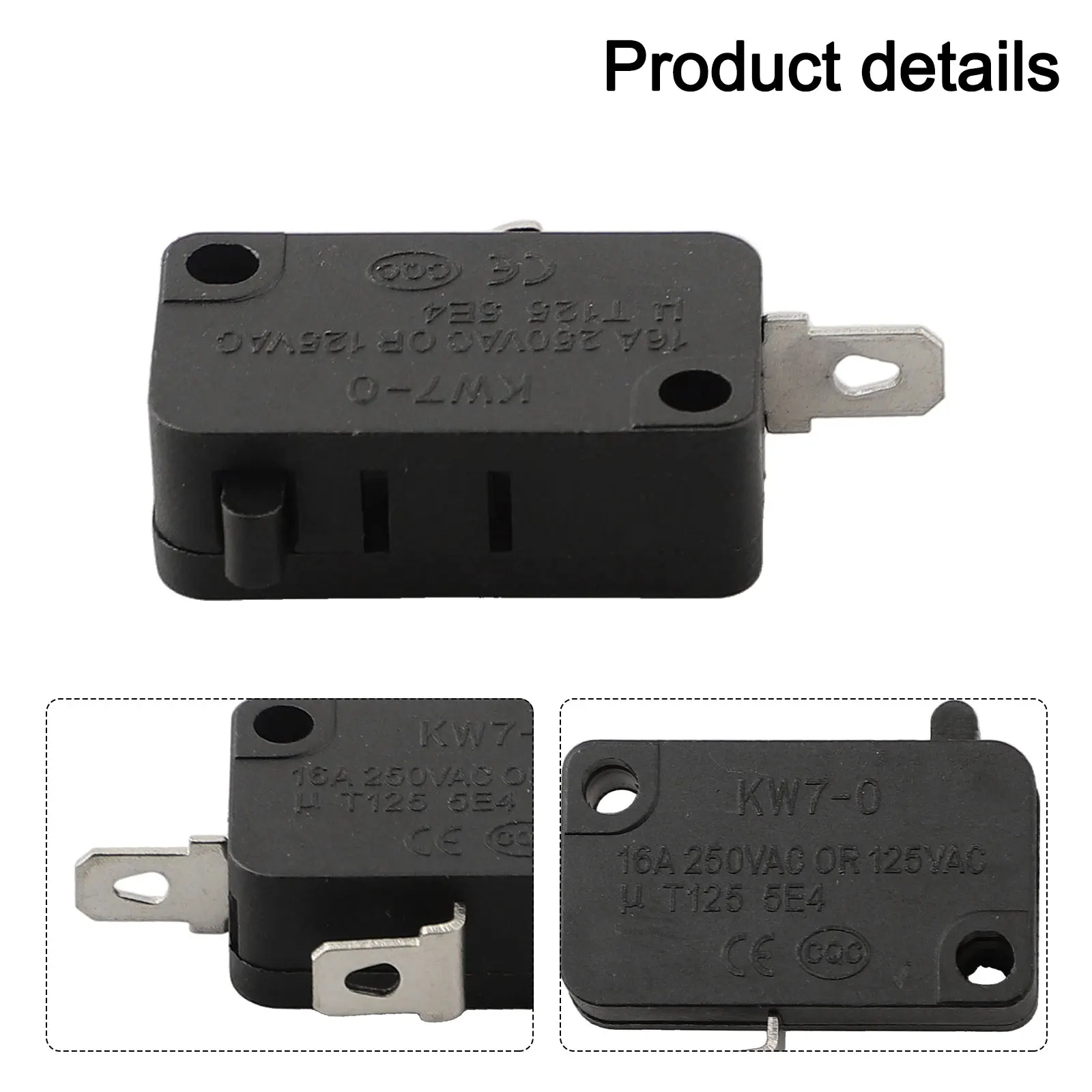 

1Pcs KW7-0 16A Small Switch Air Fryer Microwave Oven Switch 3*2*2cm Small Micro-Switch Air Fryer Microwave Oven Micro- Switch