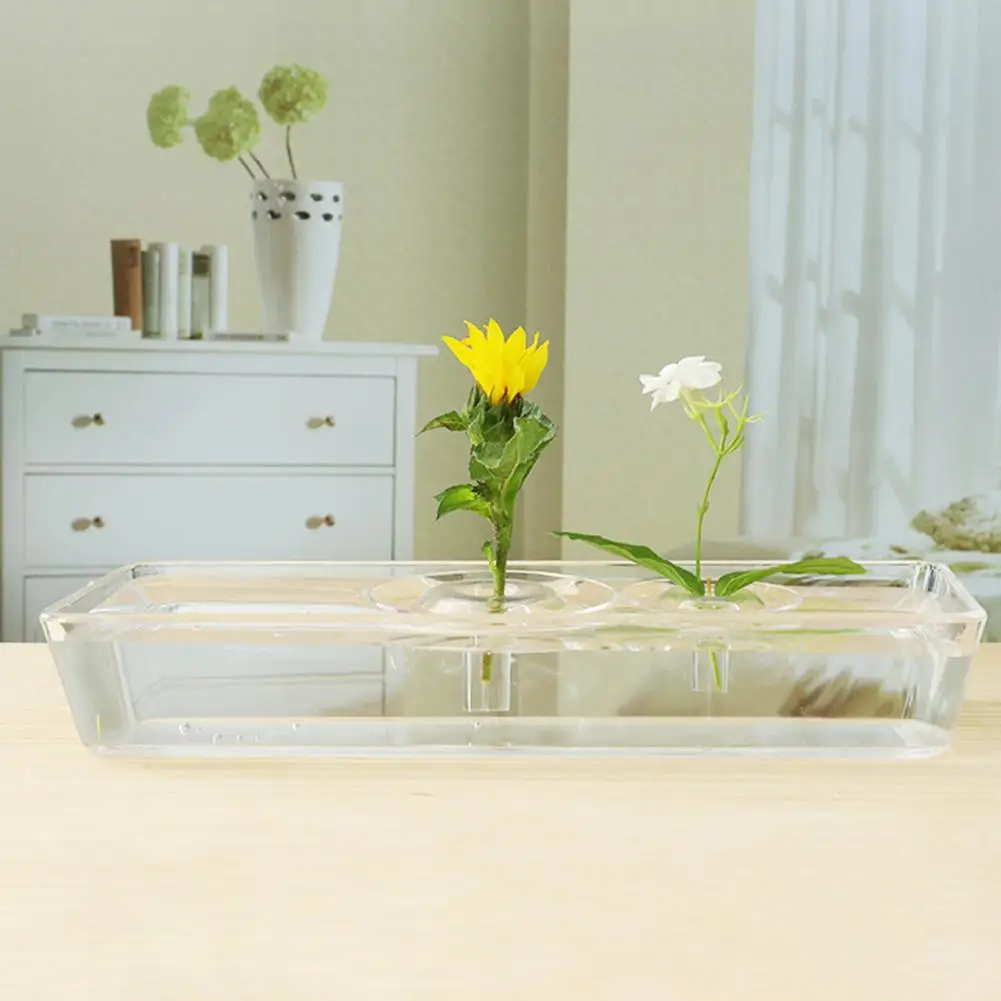 Floating Floral Holder Floating Flower Display Stand Transparent Stem Display Arranger Organizer Tool For Bowls Vases Container
