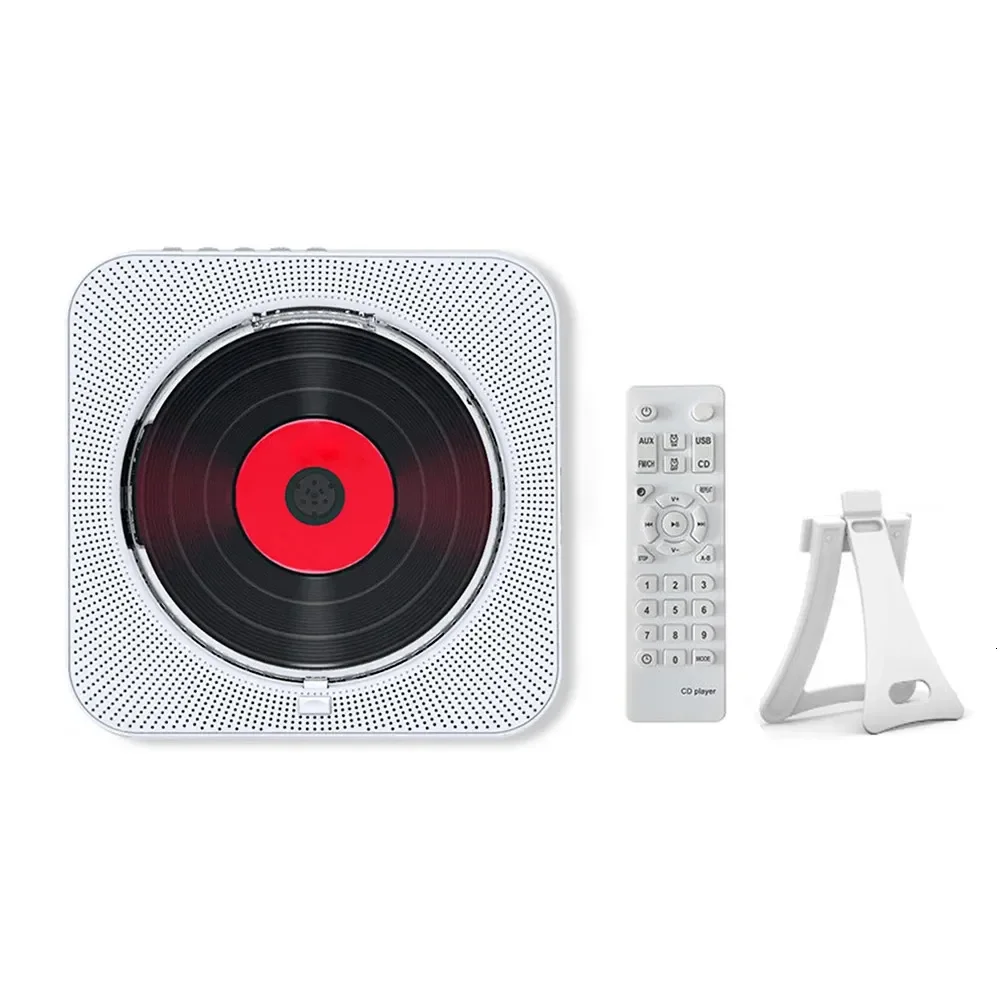 Cd Multimedia Speler Compacte Lichtgewicht Timer Inschakelen Aan/Uit Bt 5.0 Fm Usb/Tf Connector Met Standaard Oplaadbaar