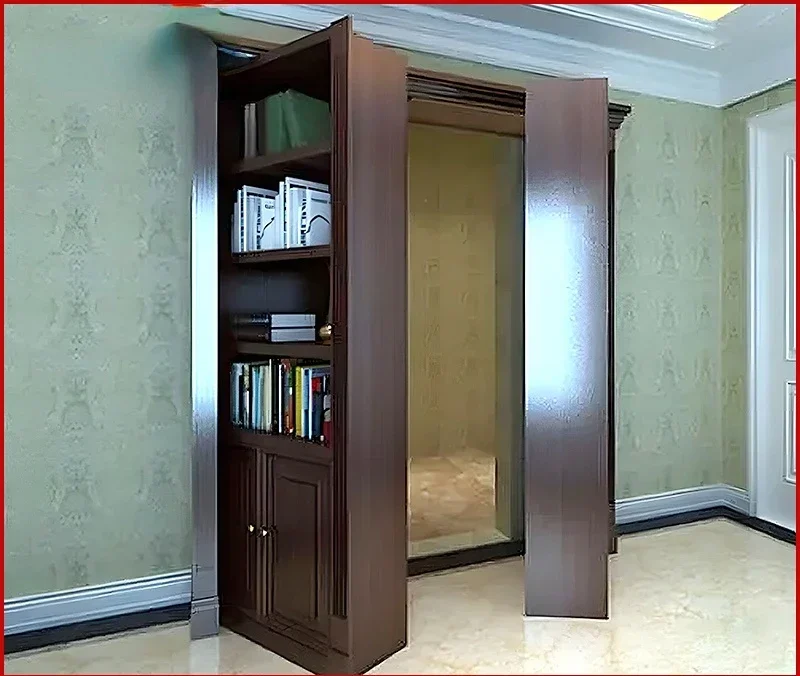 Invisible Door Hidden  Study Chamber Rotating Cabinet Hinge Sliding Door Hardware Hinge Accessories