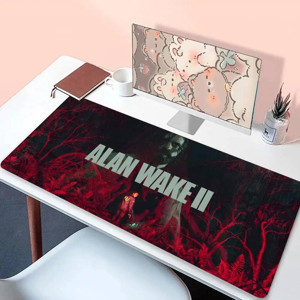 Hot Survival Horror Game Alan Wake Series Mouse Pad Non-Slip Rubber Edge locking mousepads kawaii Game play gaming mats for note