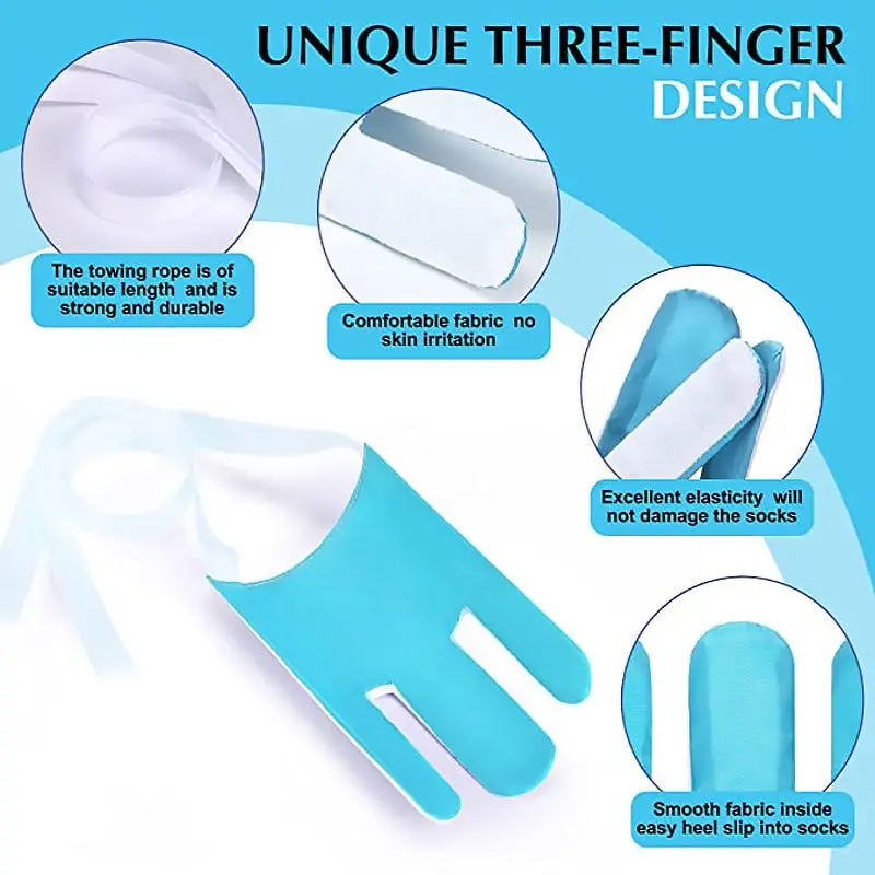 Flexible Sock Aid Kit Slider Sock Helper Aide Tool for Putting on Socks Men Women Elderly Sock Assist Device Sock Puller