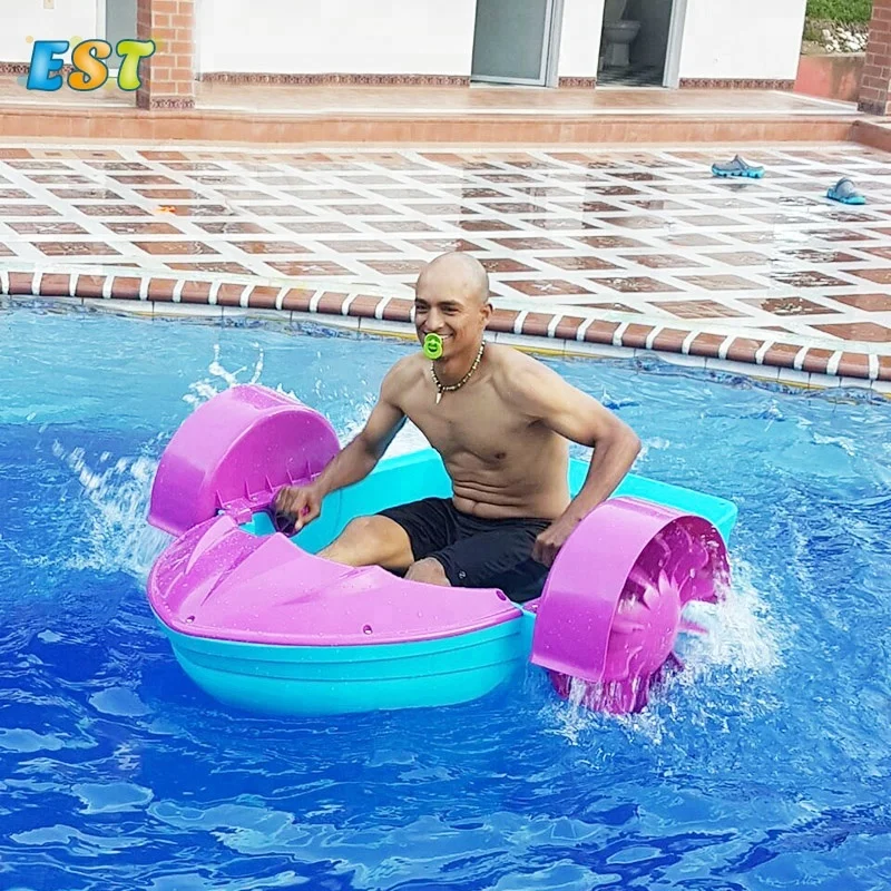 Water Swimming Pool Fun Toys for Cheap Kids Hand Aqua Cycle Paddle Boat for One or Two Person