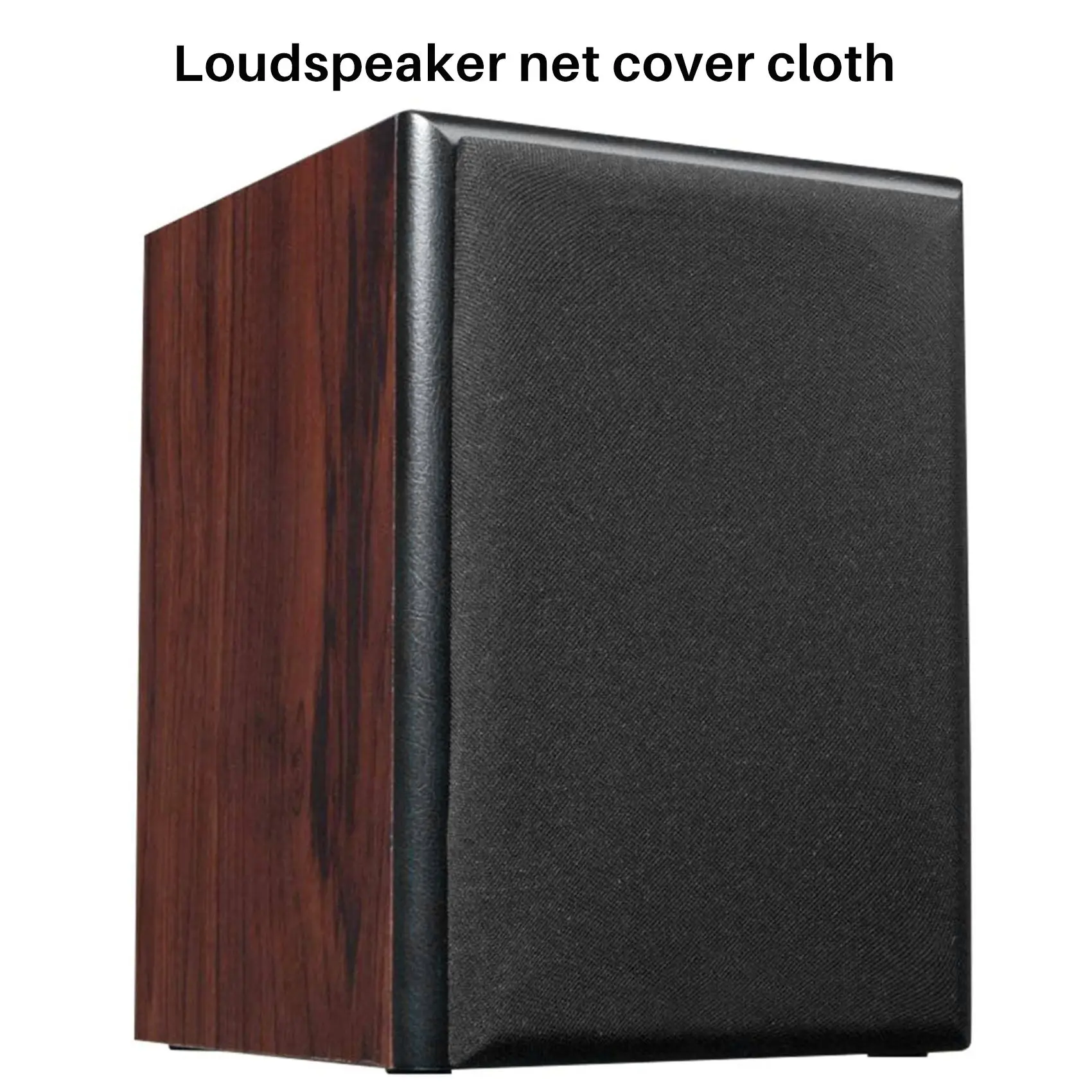 ABLJ Lautsprecher-Grilltuch, Stereo-Gille-Stoff, Lautsprecher-Radio-Netztuch, 1,7 x 0,5 m, Schwarz