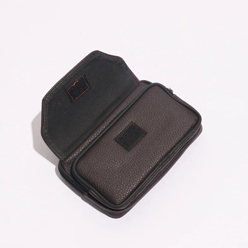 PU-leren herenriem-dragende heuptas voor mobiele telefoon, horizontale multifunctionele herentas met losse opbergruimte