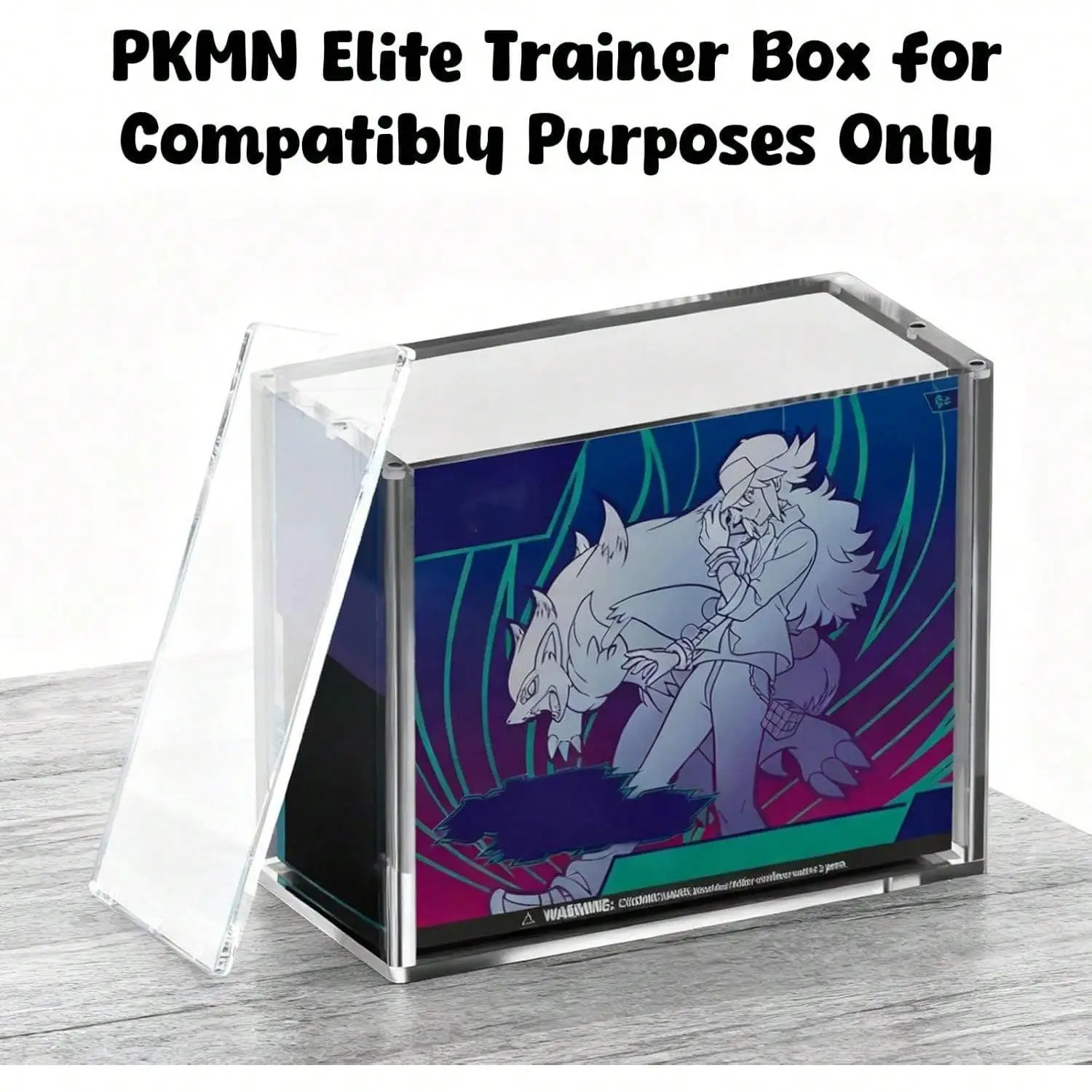 8MM+5MM Thick Clear Acrylic ETB Display Case,Magnetic Metal Lid,UV & Scratch Resistant,Stackable Dustproof Collector Showcase,Storage Holder For TCG Trading Cards,Sealed Booster Boxes,Rare Collectibles,Desk Shelf Hobby Room Display,Gift For Card Enthusias
