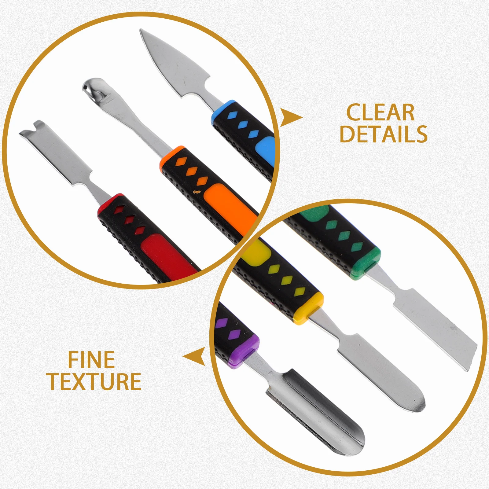 

6Pcs Professional Spudger Set for Smart Device Repair Double End Pry Tool Stainless Steel Portable Phone Tablet Laptop