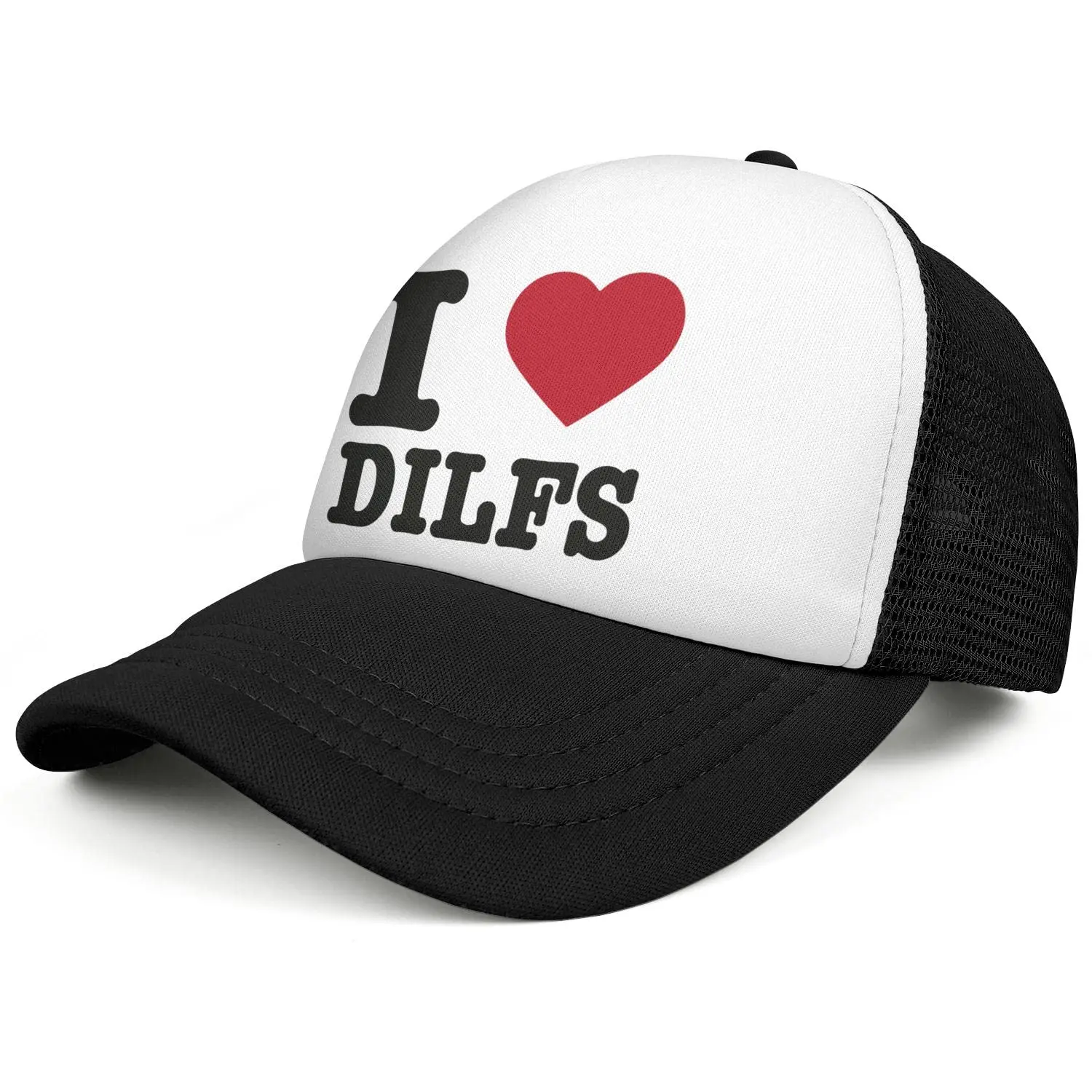 I Love Dilfs Hat I Heart DILF Hat Funny Hat Gag Gifts Men Women Baseball Cap