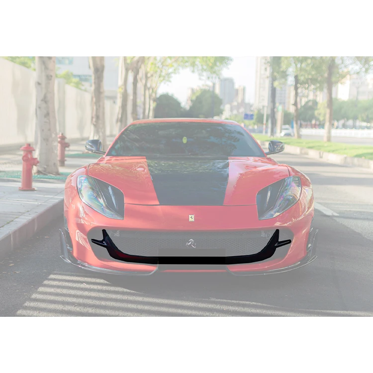 Carbonado 2018-UP MSY Style Dry Carbon Fiber Front Bumper Air Vents for 812 Superfast GTS