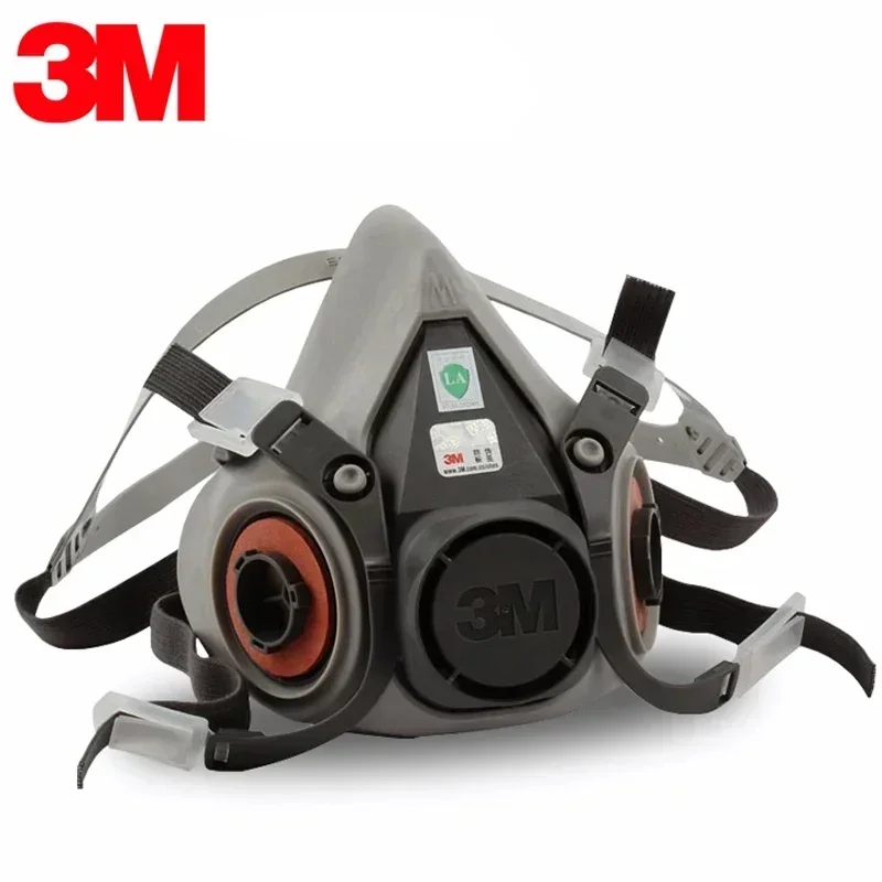 3M 6200 gasmasker voor spuitverfdecoratie Chemisch stofmasker Lichaamsbescherming Giftige stoomfilter Ademhalingsapparaat Herbruikbaar halfmasker