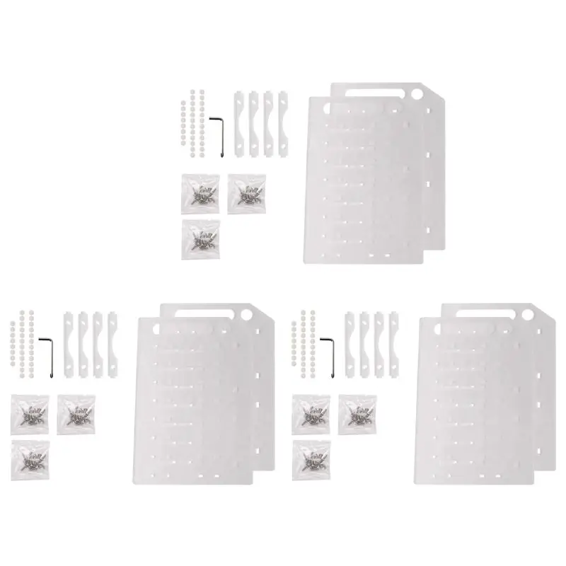 B29C-3Pcs 3.5 Inch HDD Hard Drive Cage 8X3.5 Inch HDD Cage Rack DIY Hard Disk Case For BTC Mining Computer Storage Expansion