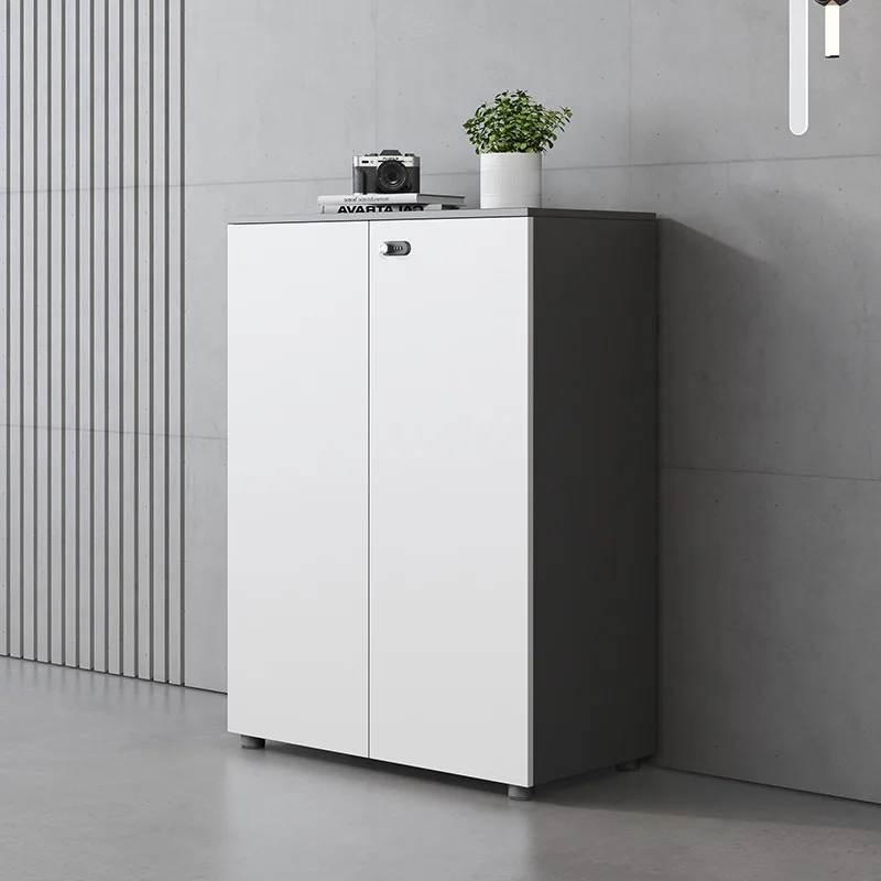 LH1 office high-end wooden file cabinet with lock storage office data cabinet